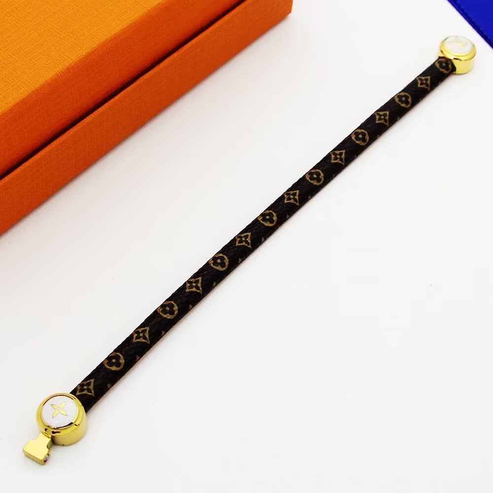 Louis Vuitton Monogram Leather Bracelet